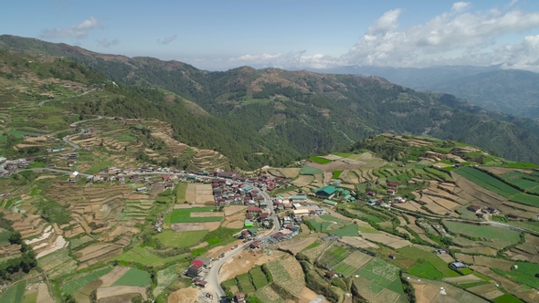 Farmland in a Mountain Province Philippines, Luzon