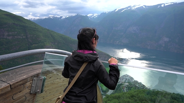 Stegastein Lookout Beautiful Nature Norway Observation Deck View Point