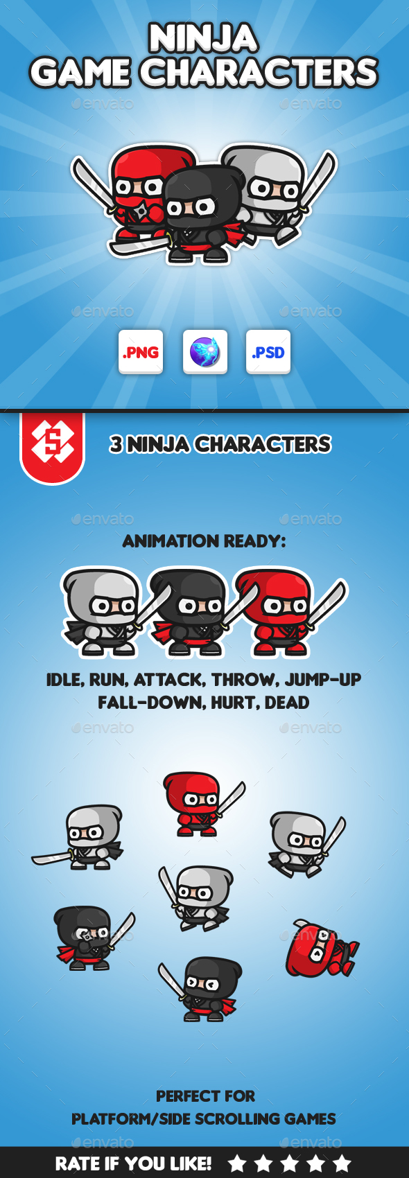 Ninja Chibi - Game Characters