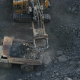 Aerial view of mining excavator - VideoHive Item for Sale