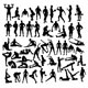 Activity Gymnastics, Exercises and Weightlifting Silhouettes - GraphicRiver Item for Sale