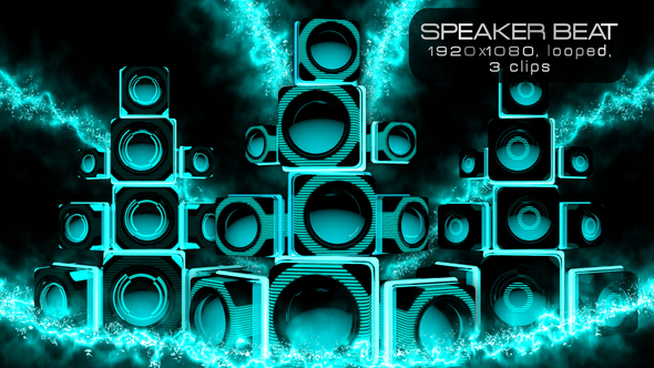 Speaker Beat VJ Pack