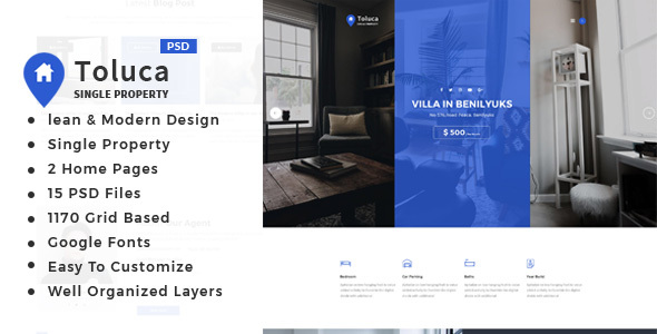 Toluca : Single Property PSD Template