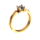 Geometry diamond ring - 3DOcean Item for Sale