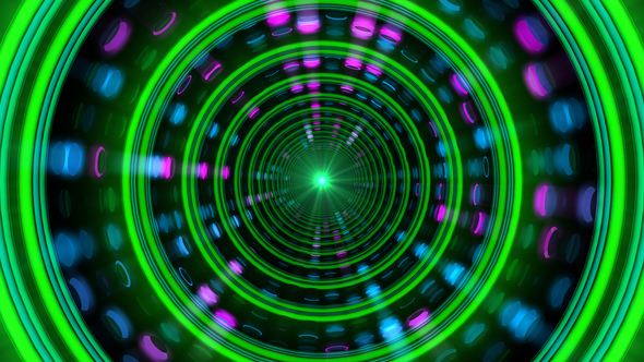 Neon Rings Tunnel