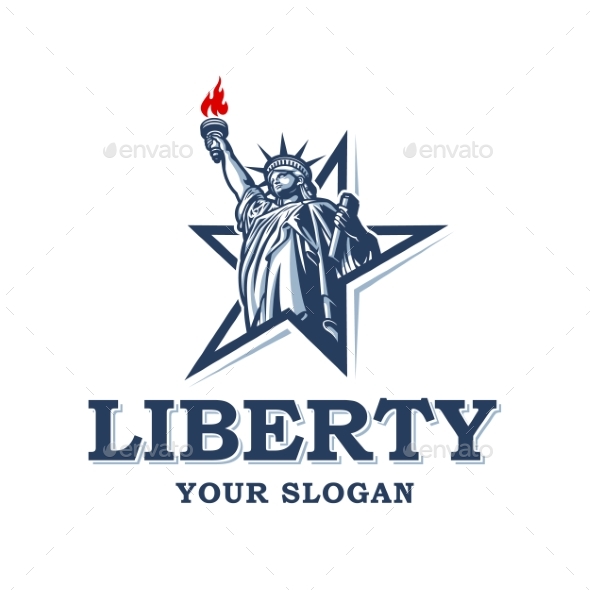Emblem with Statue of Liberty