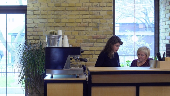 Young Woman Visiting Coffee Shop