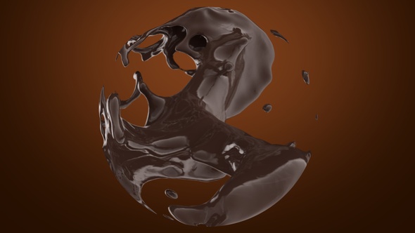 Chocolate Sphere Splash