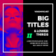 Big Titles & Lower Thirds II - VideoHive Item for Sale