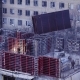 Workers on the Top of the Building under Construction - VideoHive Item for Sale