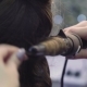 Hands of Stylist Curling Hair with Curling Tongs - VideoHive Item for Sale