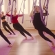 Aerial Yoga in Gym. Pre Exercises - VideoHive Item for Sale