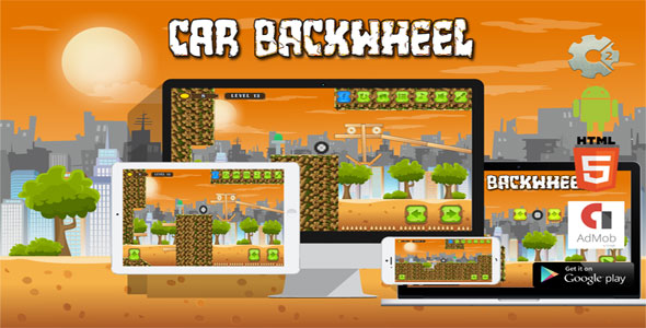 Car BackWheel - HTML5 Javascript game(Construct2 | Construct 3 both version included)