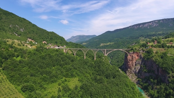 Djurdjevica Arch Bridge Over Tara