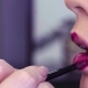 Makeup Artist Applying Pink Lipgloss on the Lips - VideoHive Item for Sale