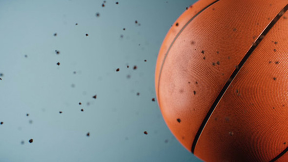 Basketball Flying in the Air alt