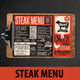 Steak Food Menu - GraphicRiver Item for Sale