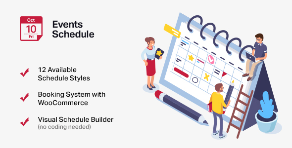 Events Schedule - WordPress Events Calendar Plugin