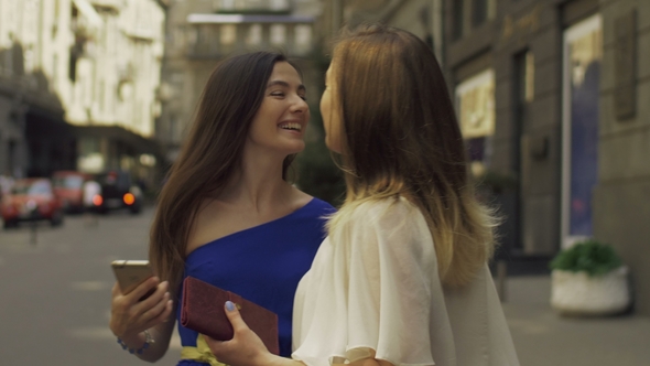 Beautiful Women Going for Shopping Together