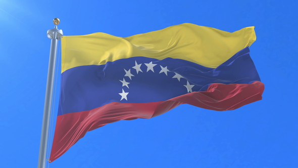 Flag of Venezuela Waving