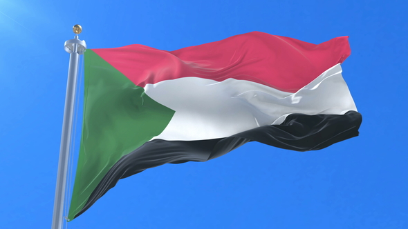 Flag of Sudan Waving