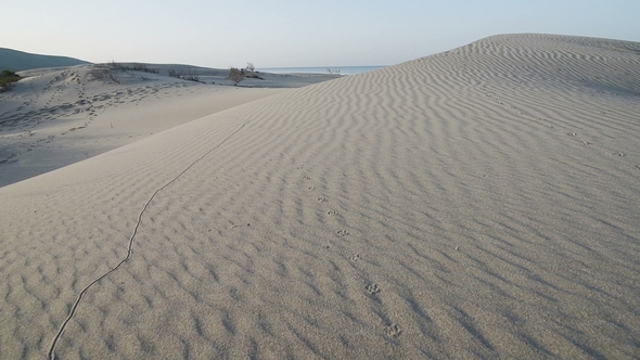 Sand in the Desert, Sand Dunes on the Shores of the Turkish Sea