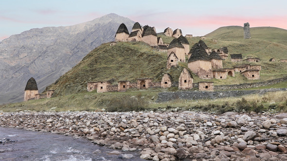 City of The Dead in North Ossetia-Alania, Russia