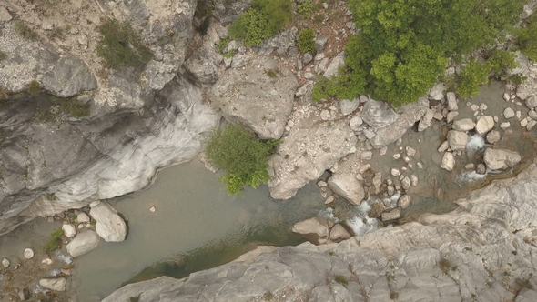 Aerial Footage of the Mountain River