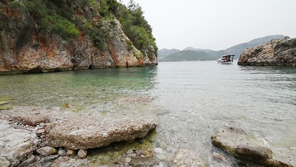 Scenic View of Boats at Sea in Turkey