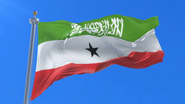 Flag of Somaliland Waving