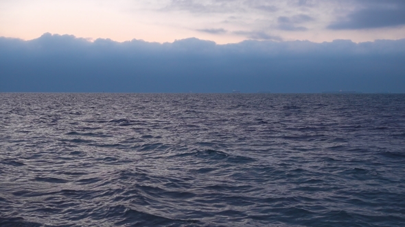 Cold Harsh Waters of the North Sea, Ships in the Distance