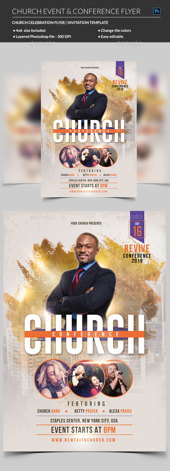 Church Event or Conference Flyer Template