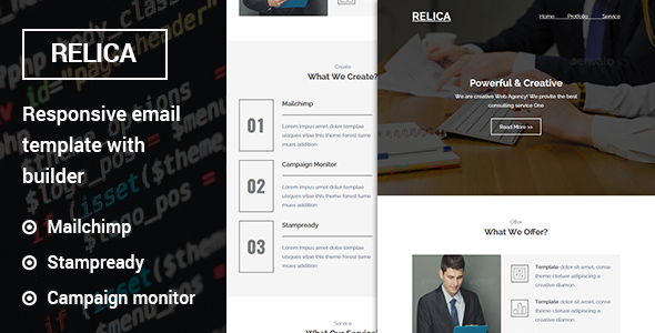 Relica - Responsive Email Template with Stampready Builder