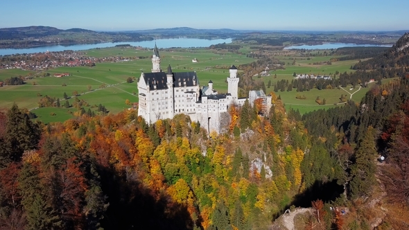 Flight Near Neuschwanstein Castle, Bavaria, Germany