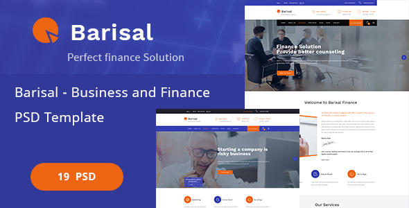 Barisal - Business and Finance PSD Template