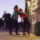 Couple Dancing in the City Near the Building - VideoHive Item for Sale