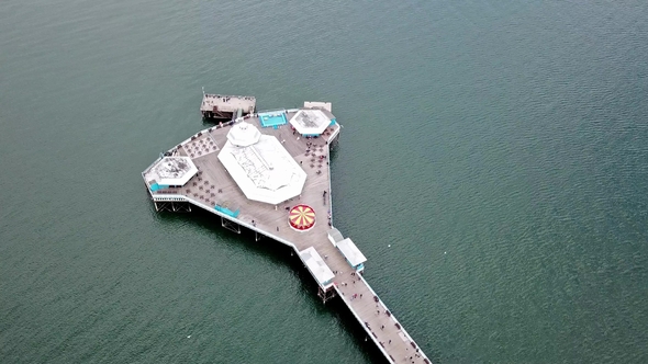 View of Llandudno with Pier in Wales - United Kingdom