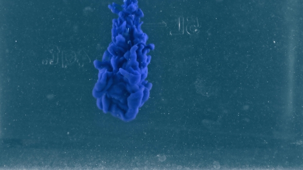 Blue Liquid Curls in Water alt