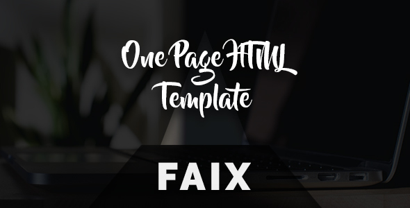 Faix - Creative and Modern One Page HTML Template