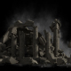 Destruction Memorial and Smoke - VideoHive Item for Sale