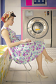 Girl at the laundromat - PhotoDune Item for Sale