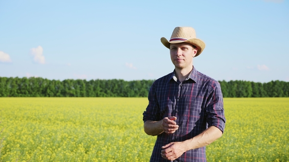 Portrait of a Farmer on the Field