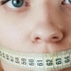 The Mouth Is Closed. The Beautiful Girl Grows Thin. A Woman Without Food - VideoHive Item for Sale