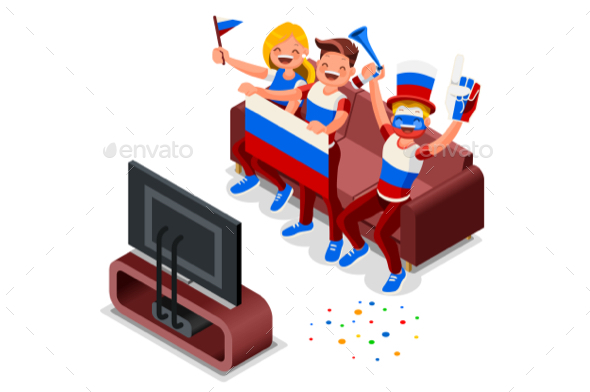Russia Football Team Flag