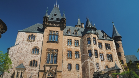 Wernigerode Castle Is a Schloss Located in the Harz Mountains Above the Town of Wernigerode in