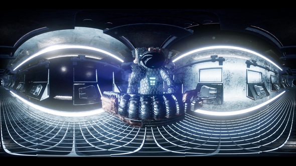 International Space Station Orbiting Earth in Virtual Reality alt