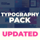 Typography Pack - VideoHive Item for Sale
