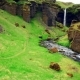 Fantastic Landscape of Mountains and Waterfalls in Iceland - VideoHive Item for Sale