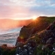 Fantastic Sunset. Hodafoss Very Beautiful Icelandic Waterfall 12 Meters High - VideoHive Item for Sale