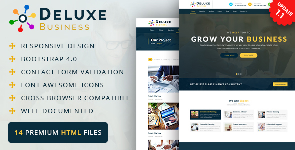 Deluxe Business HTML Template